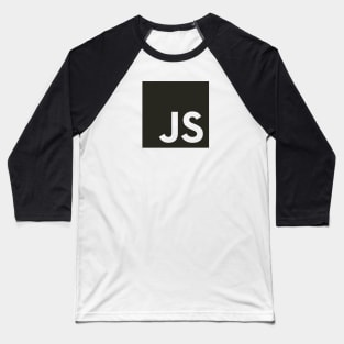 Javascript logo black Baseball T-Shirt